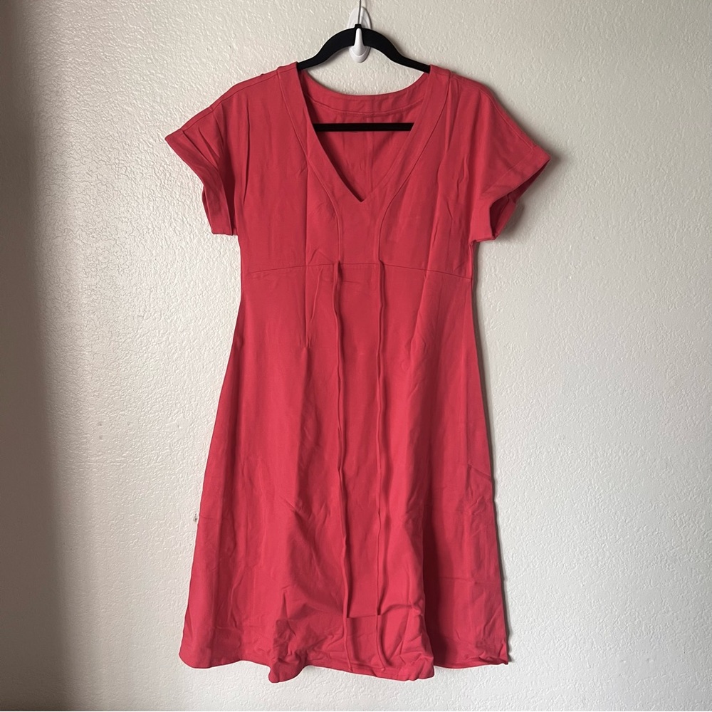 GAP Maternity Empire Tee Shirt Dress Pink